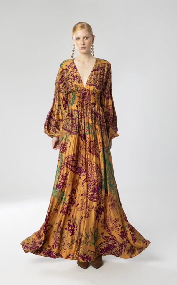 Ochre Paisley - Dress
