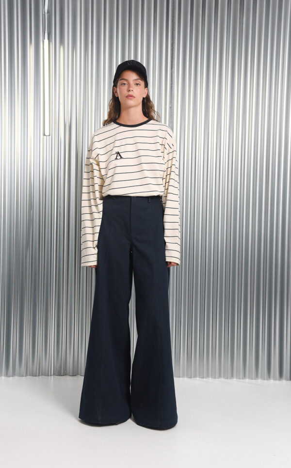 Otzi - Wide Leg Denim Pants