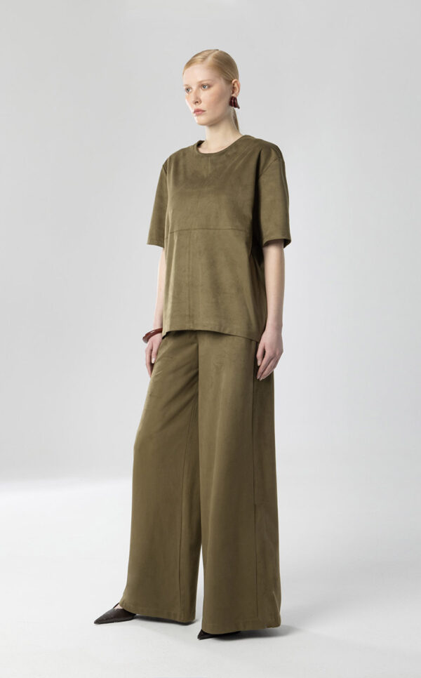 Sage - Suede Top